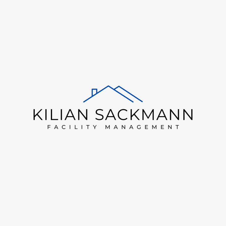 Logo von Kilian Sackmann Facility Management mit einer einfachen Hausgrafik.